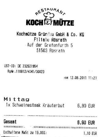 stla Hffner Kochmtze Restaurant